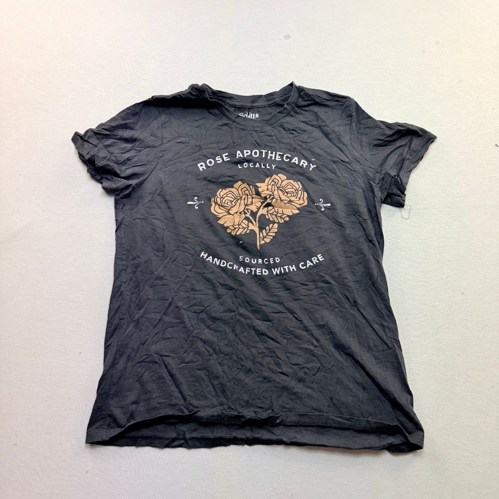 Schitt's Creek T-Shirt Mens Medium Black Excellent Rose Apothecary Graphic Tee